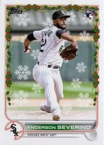 2022 Topps Holiday hw49 Anderson Severino rookie baseball card with original gloss
