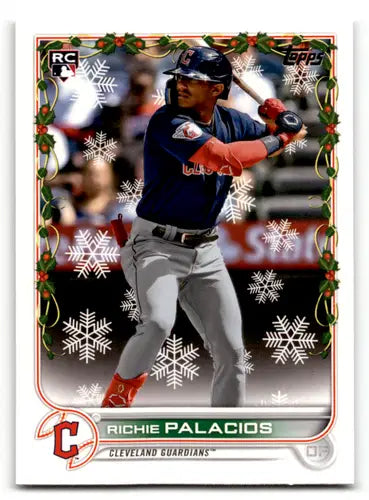 2022 Topps Holiday #HW69 Richie Palacios NM-MT RC Rookie Guardians ID:47415 - Baseball Card Single