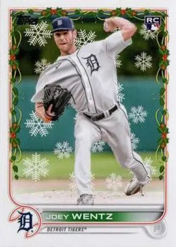 2022 Topps Holiday #HW96 Joey Wentz NM-MT RC Rookie Tigers ID:48129 - Baseball Card Single