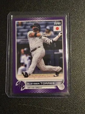 2022 Topps Japan Edition #16 Gleyber Torres Purple #/50 - Baseball Card Single