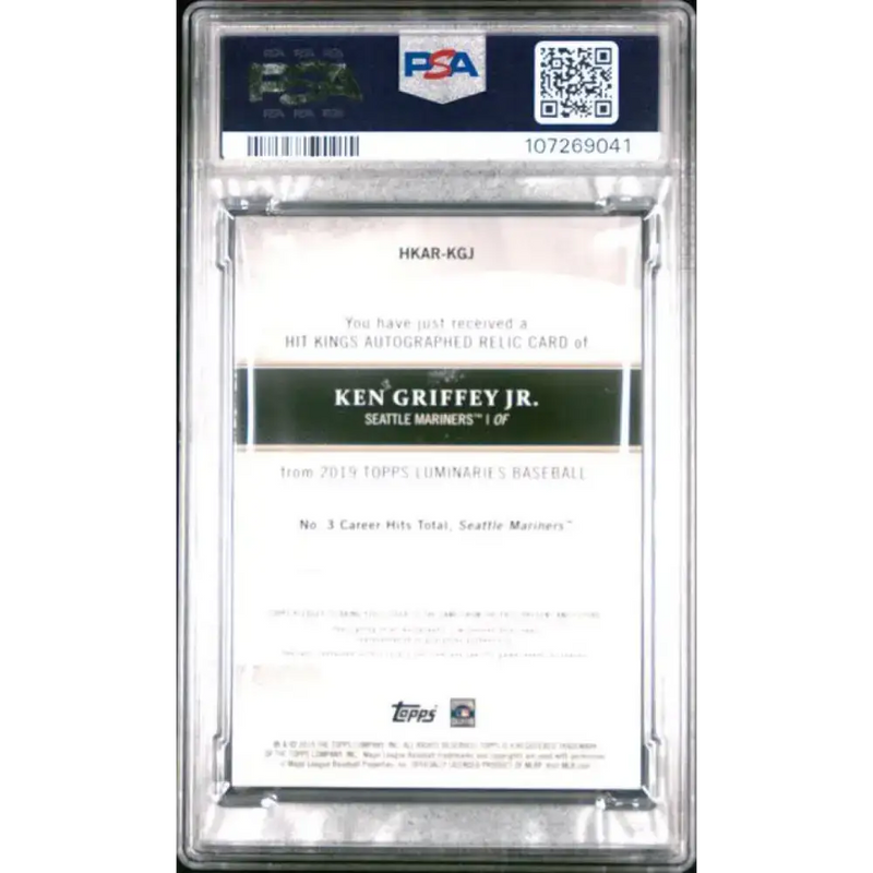 2022 Topps Luminaries #HRKARCJ Chipper Jones PSA 8 NM-MT MEM Auto 11/15 Atlanta Braves Baseball Card - Baseball Card