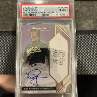 2022 Topps Luminaries Mark McGwire 1/3 PSA 10 - Baseball Card Single