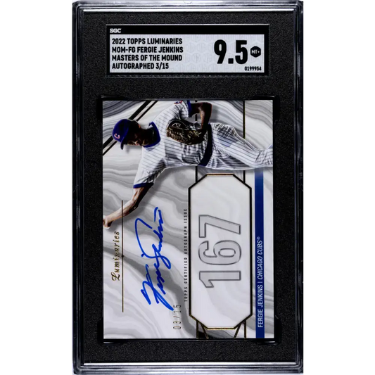 2022 Topps Luminaries #MOM-FG Fergie Jenkins SGC 9.5 MINT+ Auto 3/15 Chicago Cubs Baseball Card - Baseball Card Single