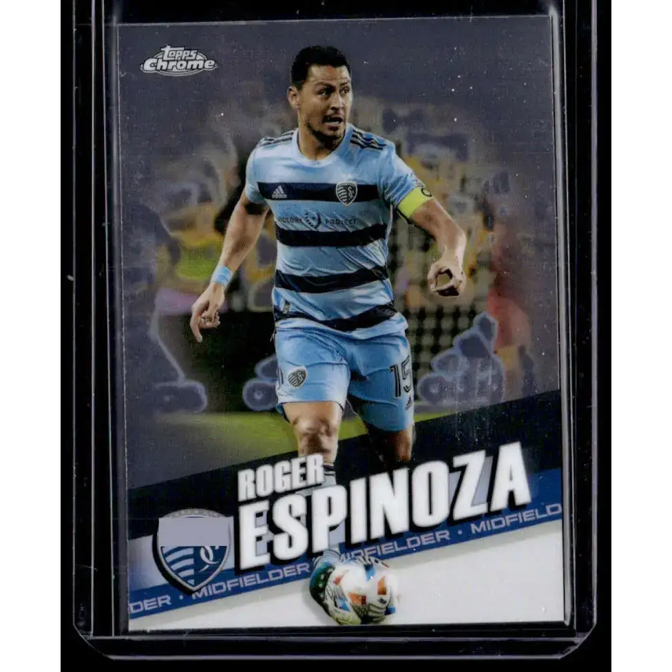 2022 Topps MLS Chrome #57 Roger Espinoza NM-MT Sporting Kansas City Soccer Card - Soccer Card Single