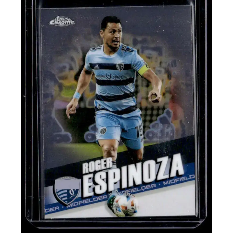 2022 Topps MLS Chrome #57 Roger Espinoza NM-MT Sporting Kansas City Soccer Card - Soccer Card Single