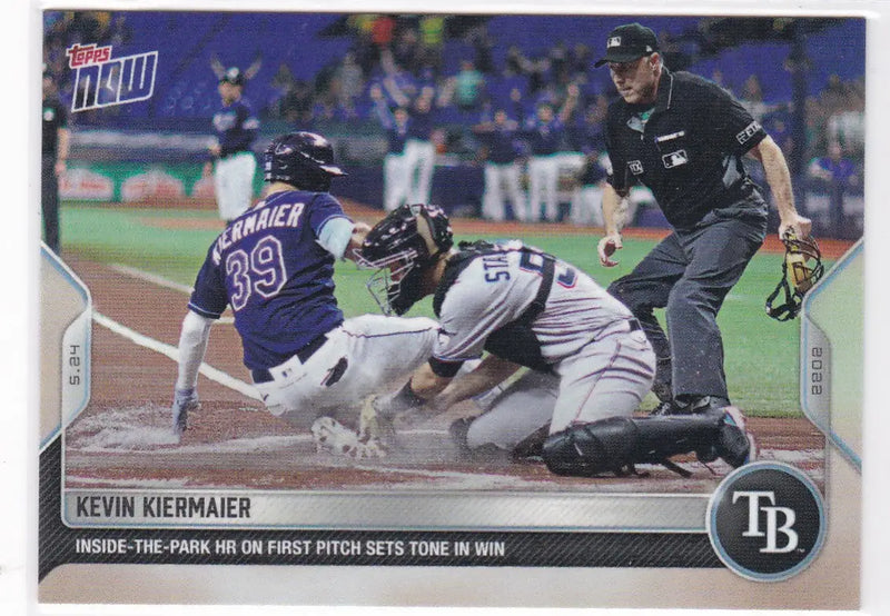Baseball card of Kevin Kiermaier from Tampa Bay Rays 2022 TOPPS NOW series
