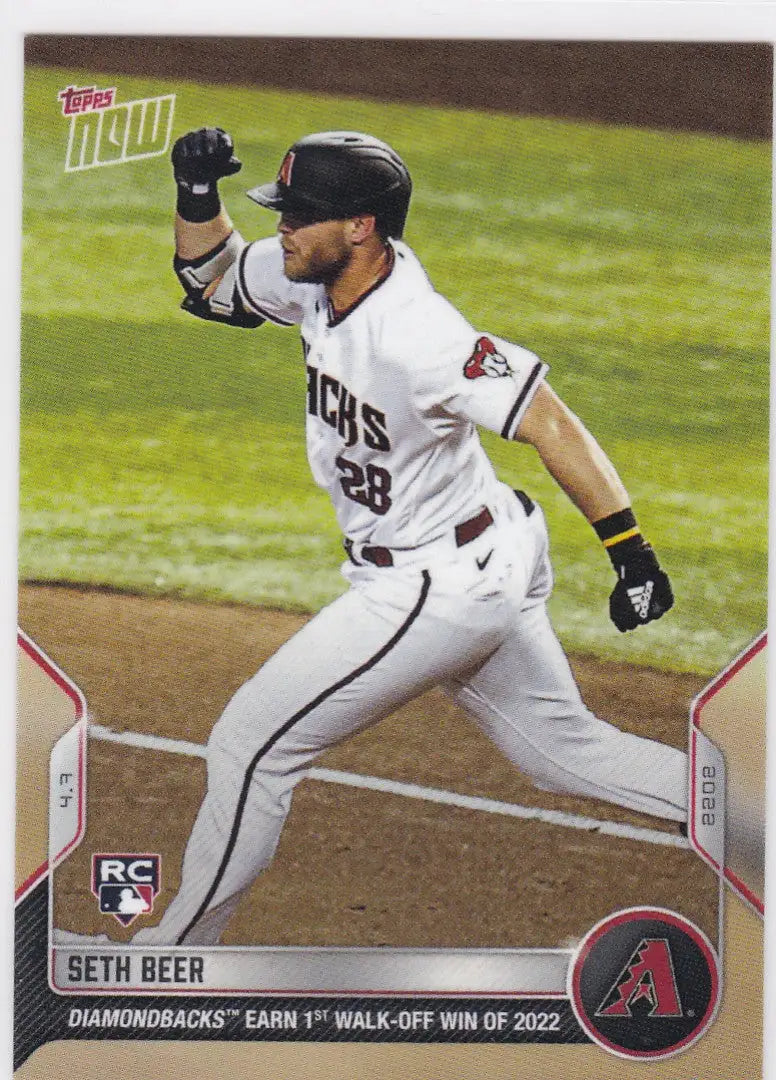 Seth Beer Arizona Diamondbacks baseball card from 2022 TOPPS NOW set