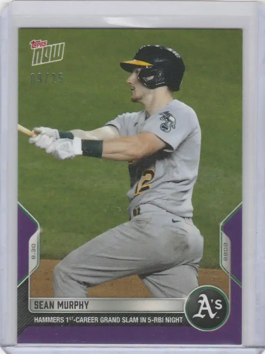 2022 TOPPS NOW PARALLEL #806 SEAN MURPHY OAKLAND ATHLETICS 9/25 - Baseball Card Single