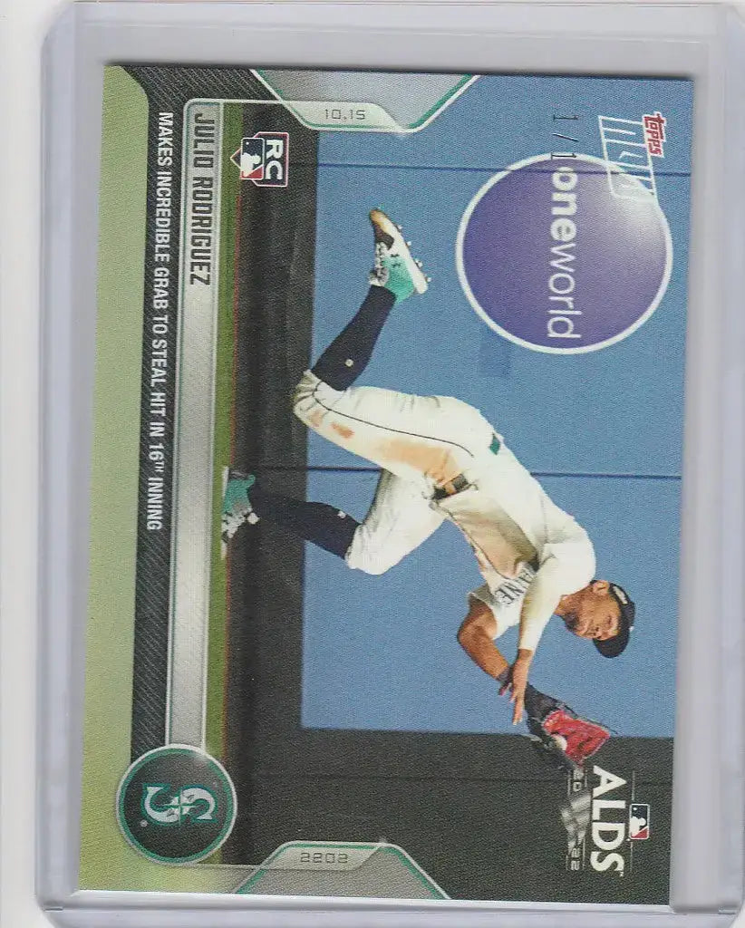 2022 Topps Now Rainbow Foil #1083 JULIO RODRIGUEZ SEATTLE MARINERS 1/1