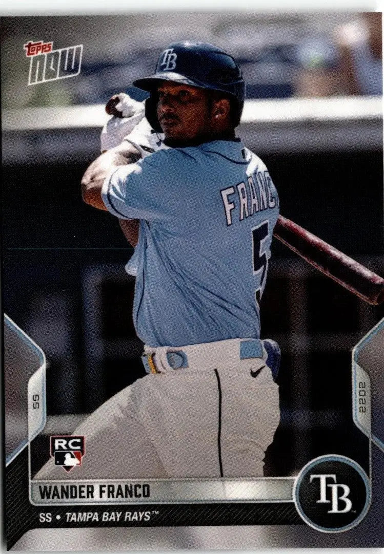2022 Topps Now Road to Opening Day Tampa Bay Rays #OD-46 Wander Franco - Baseball Card Single