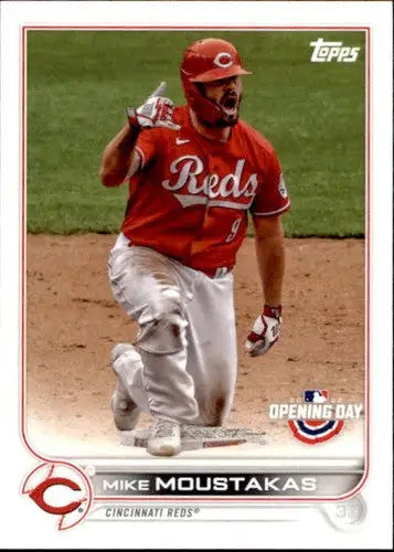 2022 Topps Opening Day #144 Mike Moustakas NM-MT Reds ID:40416 - Baseball Card Single