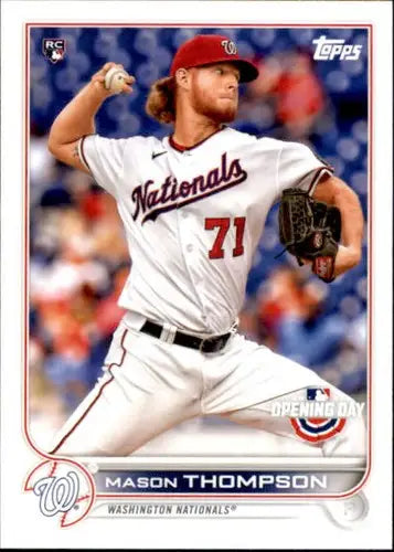 2022 Topps Opening Day #145 Mason Thompson NM-MT RC Rookie Nationals ID:40417 - Baseball Card Single
