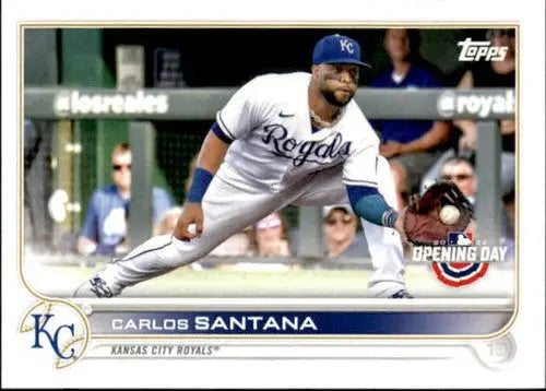 2022 Topps Opening Day #158 Carlos Santana NM-MT Royals ID:40430 - Baseball Card Single