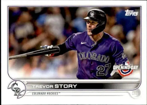 2022 Topps Opening Day #177 Trevor Story NM-MT Rockies ID:40449 - Baseball Card Single