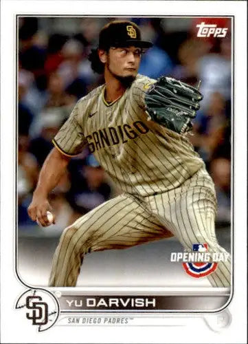 2022 Topps Opening Day #18 Yu Darvish NM-MT Padres - Baseball Card Single