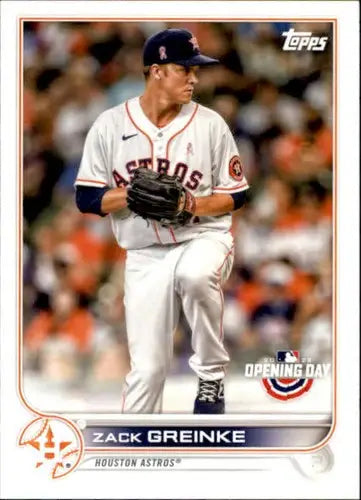 2022 Topps Opening Day #180 Zack Greinke NM-MT Astros ID:40452 - Baseball Card Single