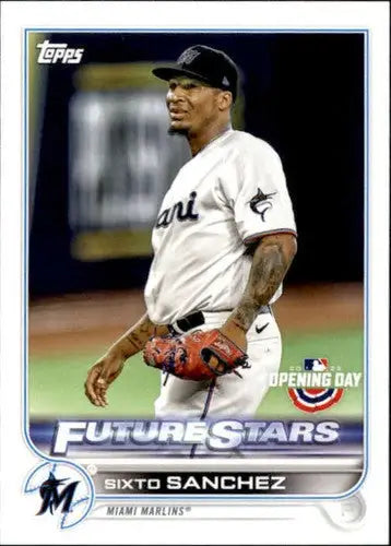 2022 Topps Opening Day #186 Sixto Sanchez NM-MT Marlins ID:40458 - Baseball Card Single