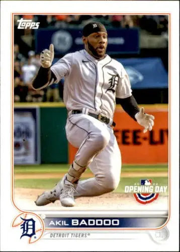2022 Topps Opening Day #188 Akil Baddoo NM-MT Tigers ID:40460 - Baseball Card Single