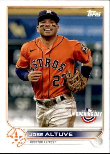 2022 Topps Opening Day #193 Jose Altuve NM-MT Astros ID:40465 - Baseball Card Single