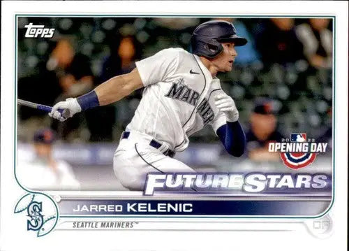 Jarred Kelenic baseball card from 2022 Topps Opening Day sports cards collection