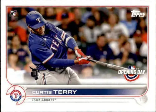 2022 Topps Opening Day #20 Curtis Terry NM-MT RC Rookie Rangers - Baseball Card Single