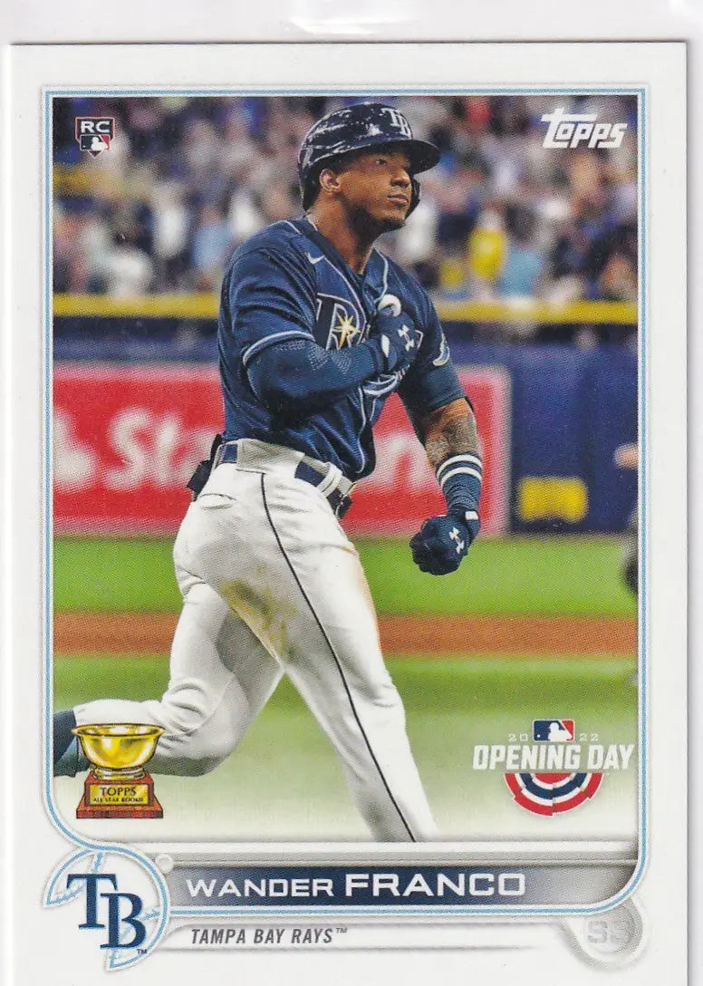 2022 TOPPS OPENING DAY #208 WANDER FRANCO- TAMPA BAY RAYS - Baseball Card Single