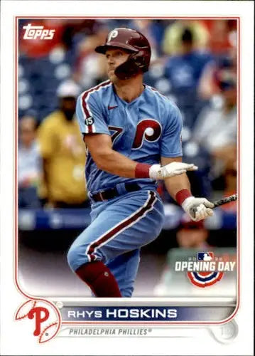 2022 Topps Opening Day #210 Rhys Hoskins NM-MT Phillies ID:41913 - Baseball Card Single