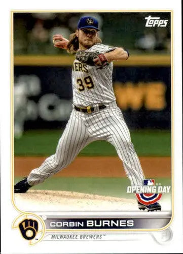 2022 Topps Opening Day #212 Corbin Burnes NM-MT Brewers ID:40481 - Baseball Card Single