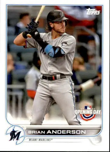 2022 Topps Opening Day #218 Brian Anderson NM-MT Marlins ID:40487 - Baseball Card Single