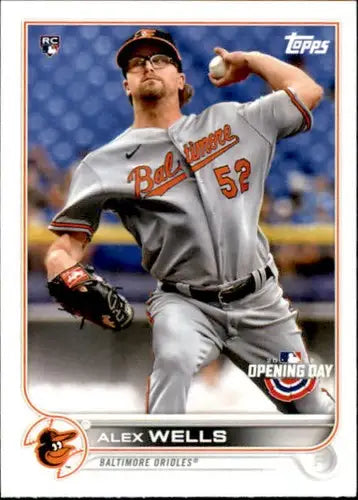 2022 Topps Opening Day #23 Alex Wells NM-MT RC Rookie Orioles - Baseball Card Single