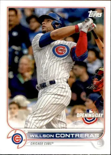 2022 Topps Opening Day Willson Contreras baseball card with original gloss NM-MT Cubs