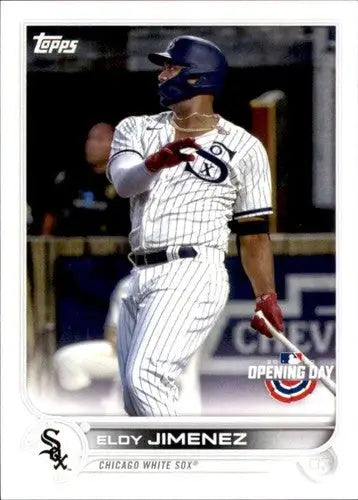 Original gloss 2022 Topps Opening Day Eloy Jimenez White Sox baseball card