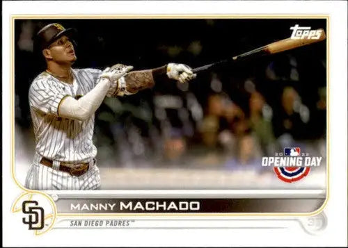 Manny Machado baseball card from 2022 Topps Opening Day with original gloss and NM-MT condition