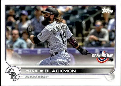 2022 Topps Opening Day #96 Charlie Blackmon NM-MT Rockies - Baseball Card Single