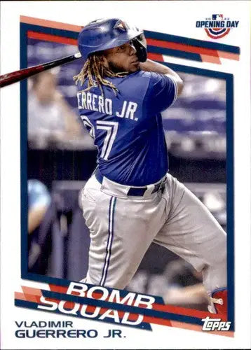 2022 Topps Opening Day Bomb Squad #BS-12 Vladimir Guerrero Jr. NM-MT Blue Jays - Baseball Card Single