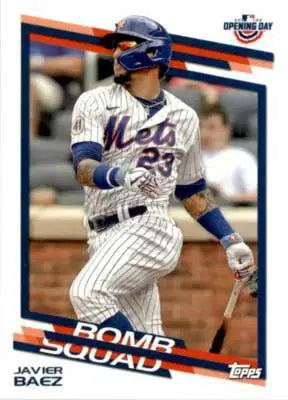 2022 Topps Opening Day Bomb Squad #BS-19 Javier Baez NM-MT Mets - Baseball Card Single