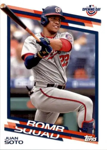 2022 Topps Opening Day Bomb Squad #BS-20 Juan Soto NM-MT Nationals ID:41761 - Baseball Card Single