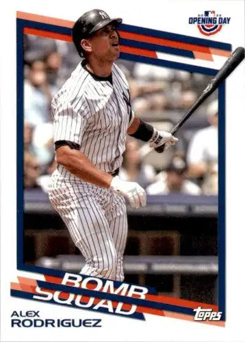 2022 Topps Opening Day Bomb Squad #BS-4 Alex Rodriguez NM-MT Yankees - Baseball Card Single