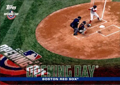Baseball card of Simply Sandoval Boston Red Sox from 2022 Topps Opening Day collection