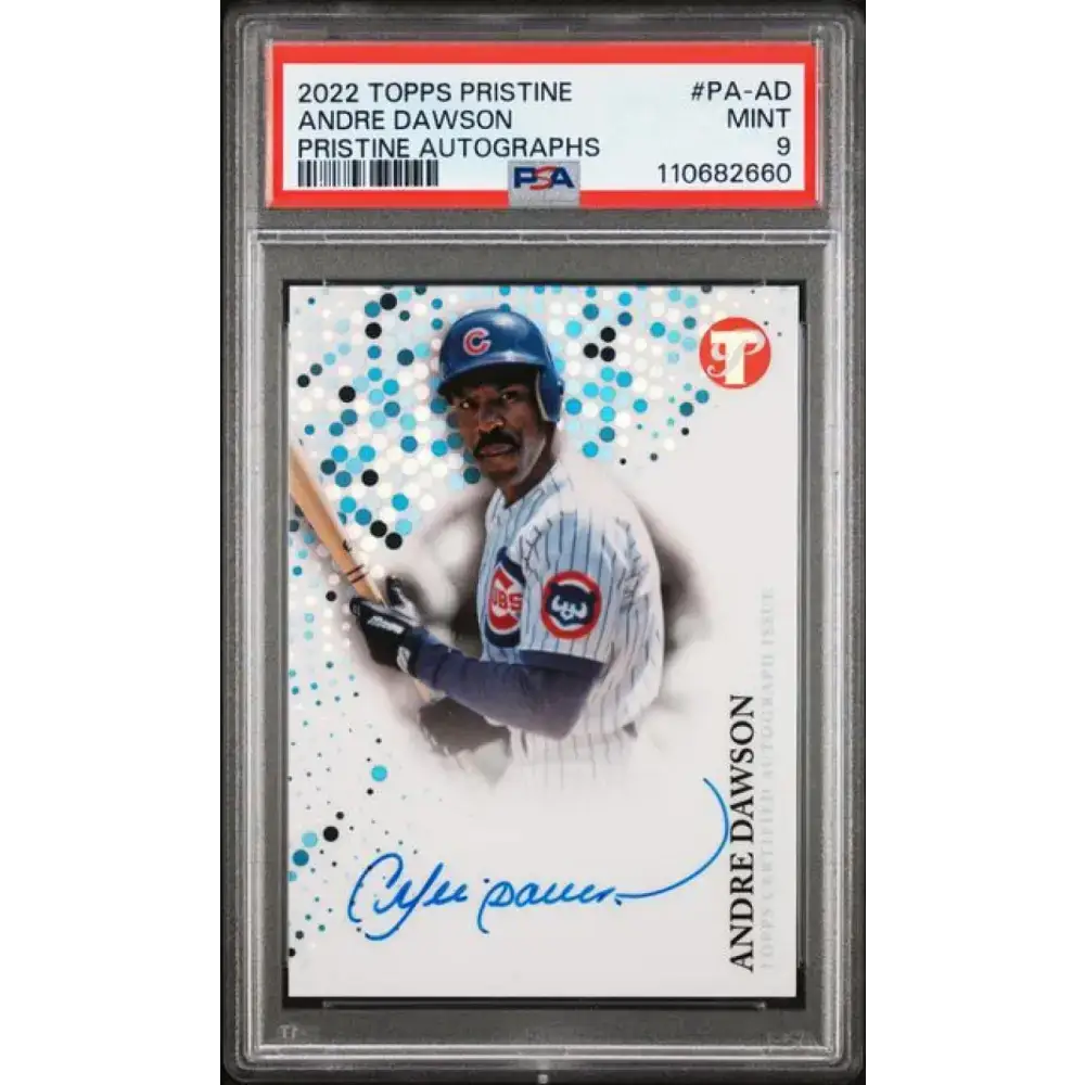 2022 Topps Pristine #PA-AD Andre Dawson PSA 9 MINT Auto Chicago Cubs Baseball Card - Baseball Card Single