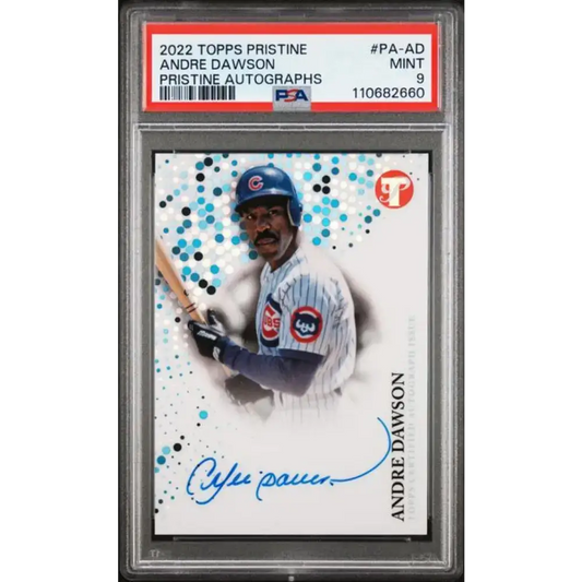 2022 Topps Pristine #PA-AD Andre Dawson PSA 9 MINT Auto Chicago Cubs Baseball Card - Baseball Card Single