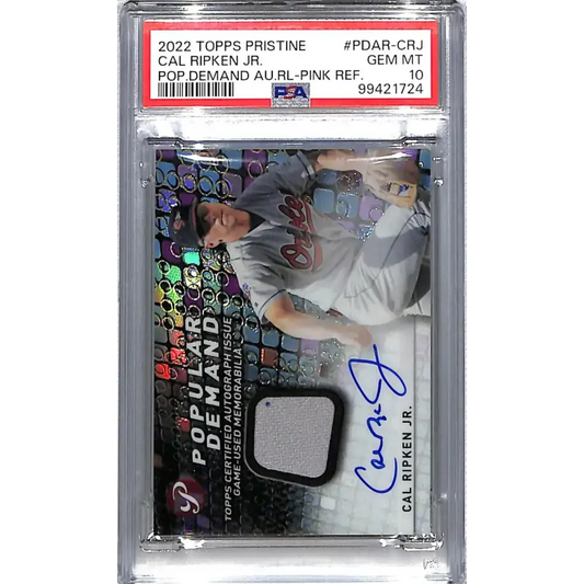 2022 Topps Pristine Popular Demand #PDAR-CRJ Cal Ripken Jr. NM-MT Auto 12/15 Baltimore Orioles - Baseball Card Single