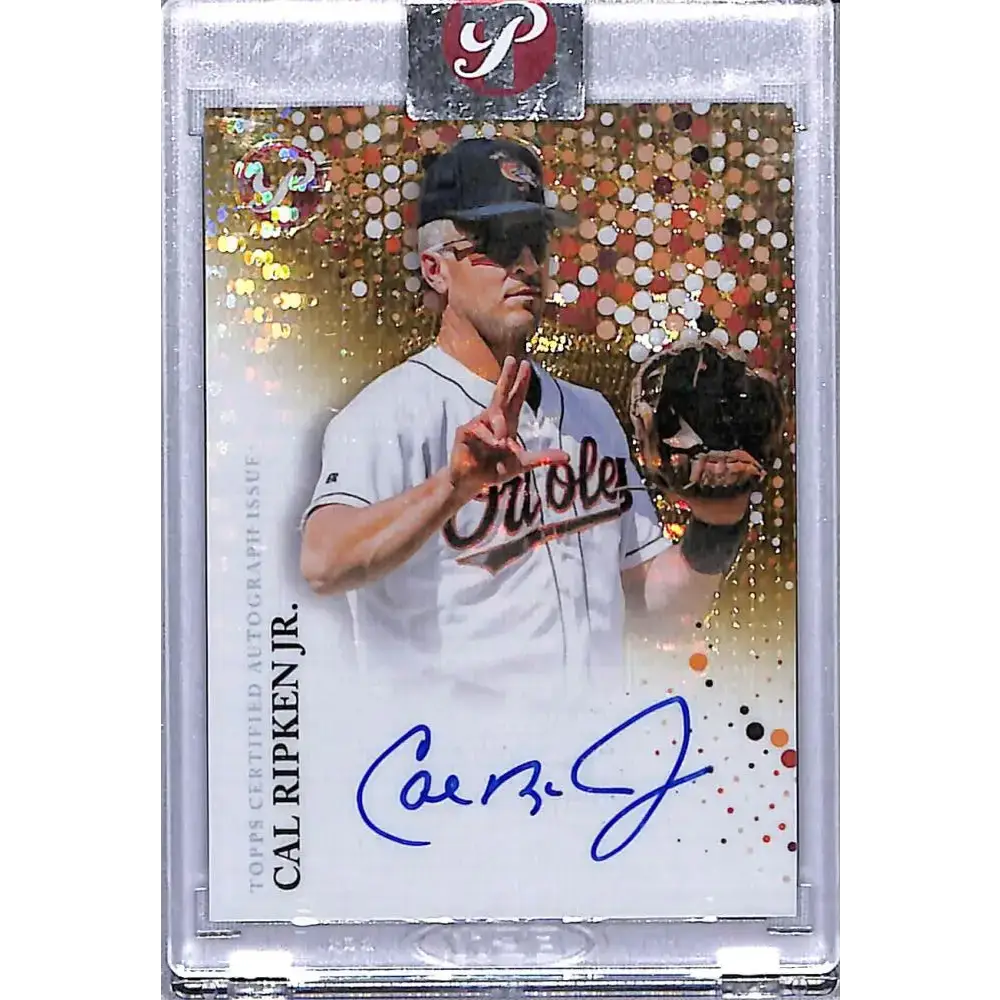 2022 Topps Pristine Refractor Gold Error Cal Ripken Jr. NM-MT Auto 43/50 Baltimore Orioles Baseball Card - Baseball