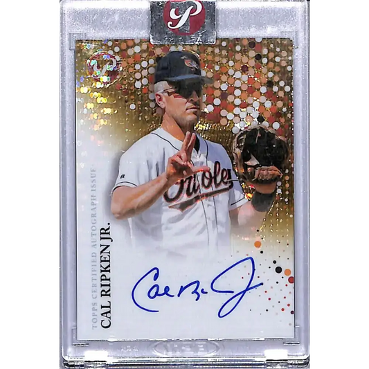 2022 Topps Pristine Refractor Gold Error Cal Ripken Jr. NM-MT Auto 43/50 Baltimore Orioles Baseball Card - Baseball