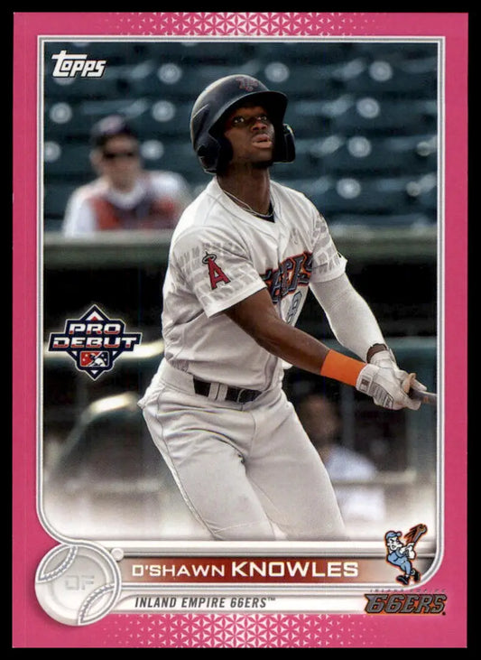 2022 Topps Pro Debut - Fuchsia D’Shawn Knowles PD-131 /199 Empire 66ers NM - Baseball Card Single