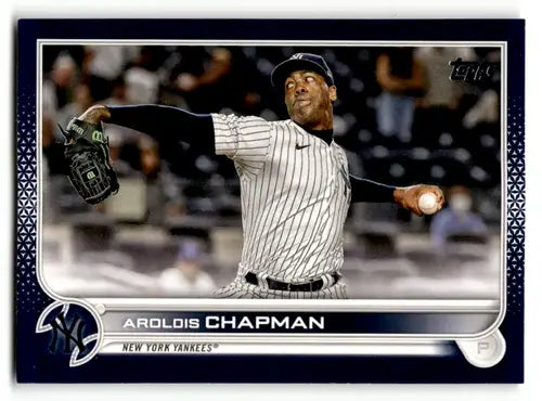2022 Topps Royal Blue #142 Aroldis Chapman NM-MT Yankees ID:46224 - Baseball Card Single