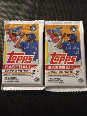 2022 Topps Series 2 Baseball - TWO Hobby Box 14 Card Packs. Sealed. MINT - Baseball Card Box