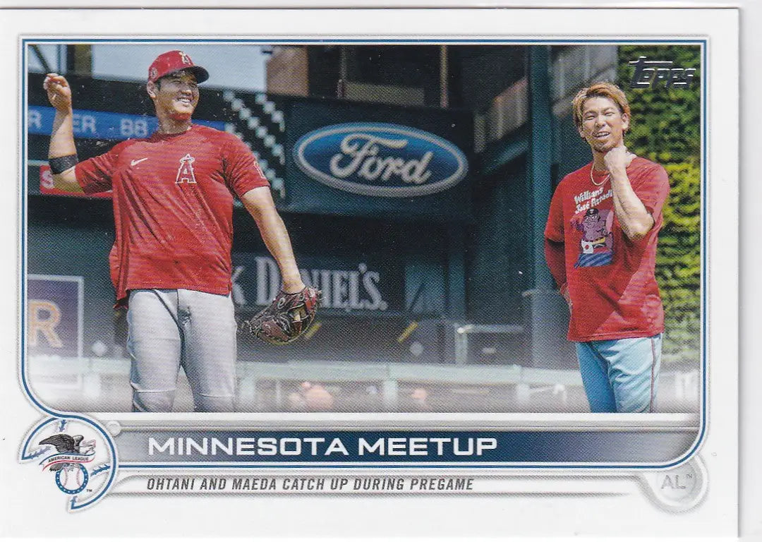 2022 TOPPS SERIES ONE #122 MINNESOTA MEETUP- ANGELS - Baseball Card Single