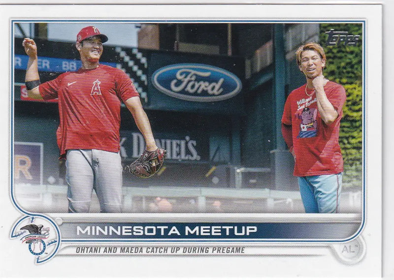 2022 TOPPS SERIES ONE #122 MINNESOTA MEETUP- ANGELS - Baseball Card Single