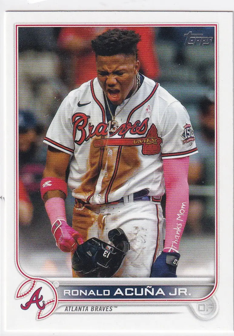 2022 TOPPS SERIES ONE #200 RONALD ACUNA JR- ATLANTA BRAVES - Baseball Card Single